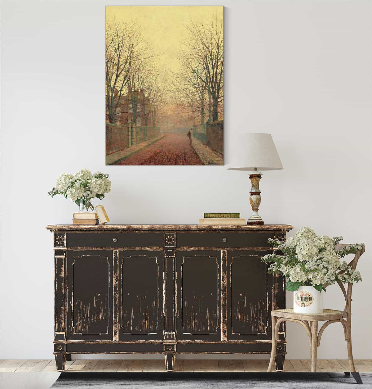 An Autumn Lane by John Atkinson Grimshaw