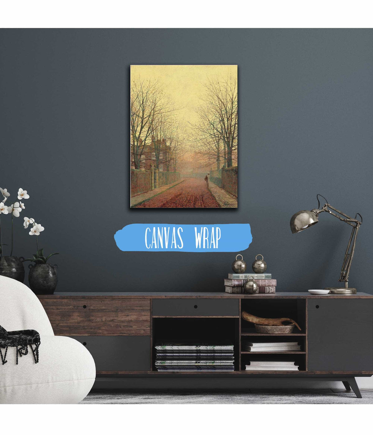 An Autumn Lane by John Atkinson Grimshaw