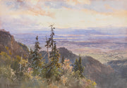 An Der Benediktenwand Blick Auf Schlehdorf Und Den Kochelsee by Edward Theodore Compton