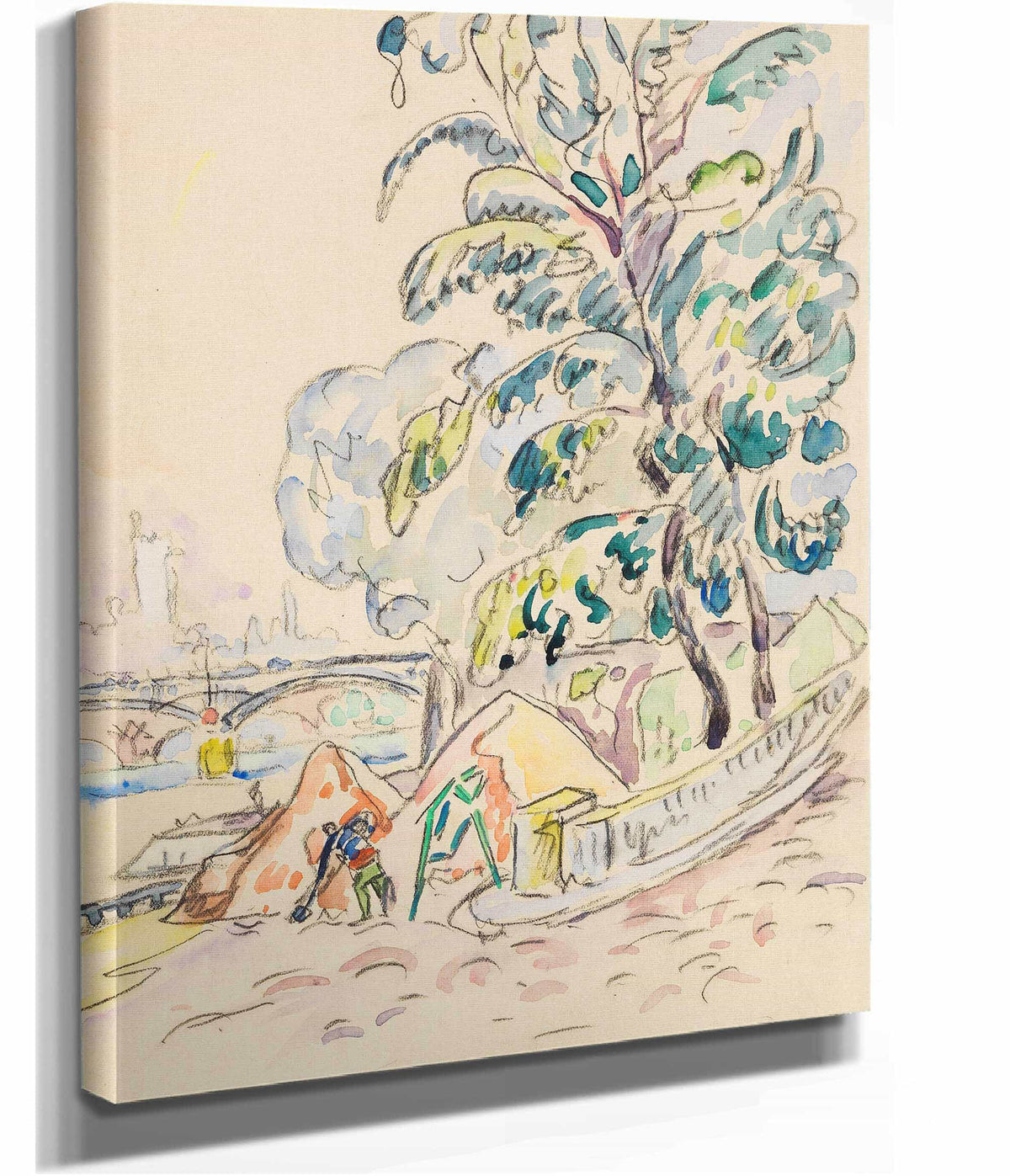 An Der Pariser Seine by Paul Signac