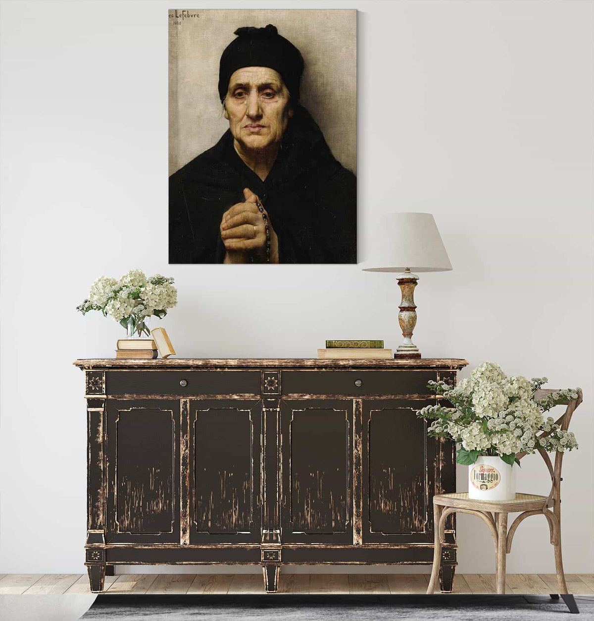 An Elderly Greek Woman by Jules Joseph Lefebvre