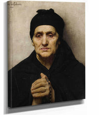 An Elderly Greek Woman by Jules Joseph Lefebvre