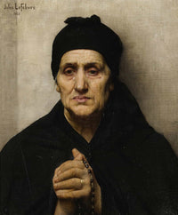 An Elderly Greek Woman by Jules Joseph Lefebvre