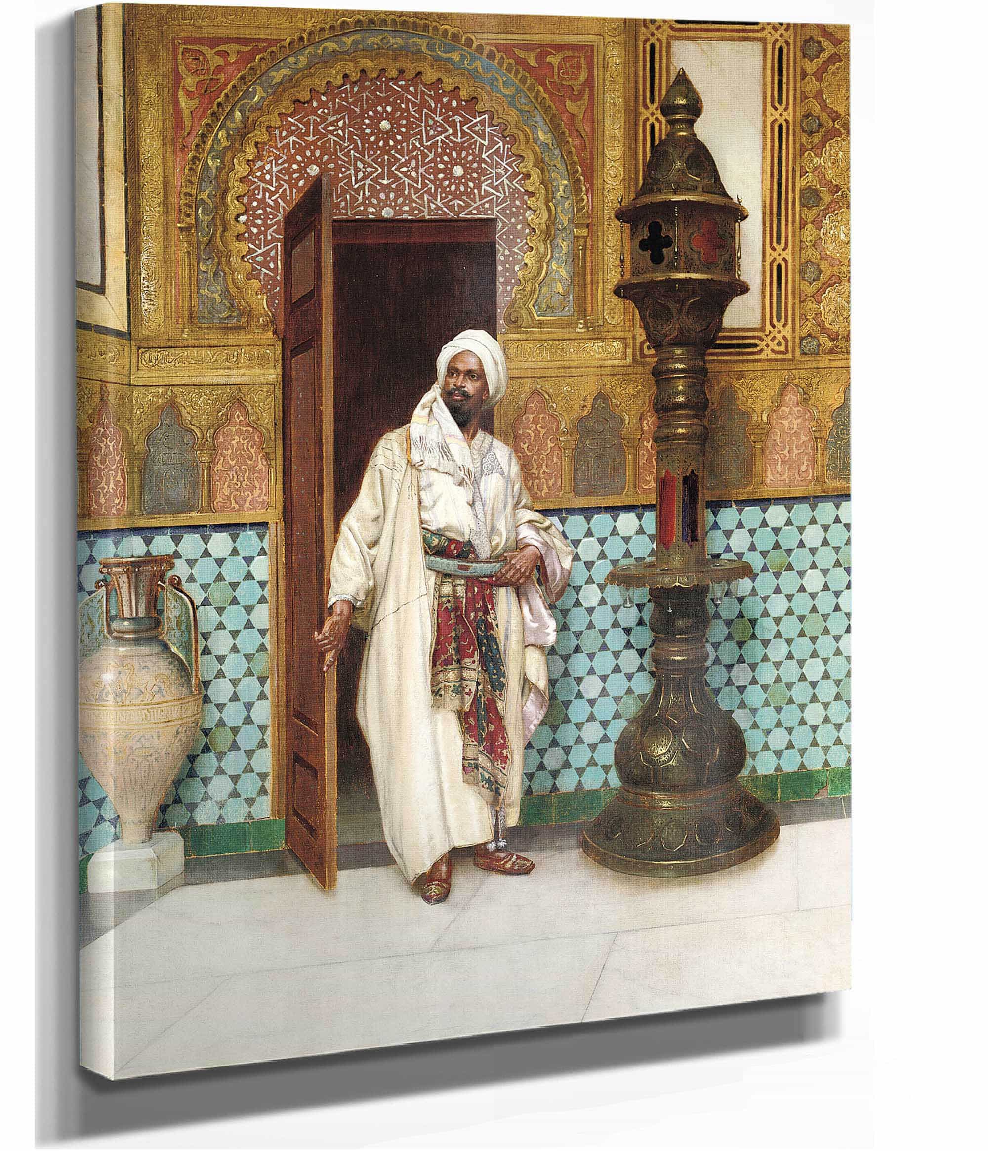 An Elegant Chieftain In His Palace by Rudolf Ernst