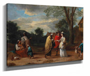 An Elegant Couple Meeting A Fortune Teller by David Teniers The Younger