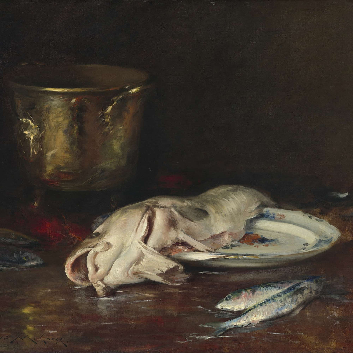 An English Cod by William Merritt Chase