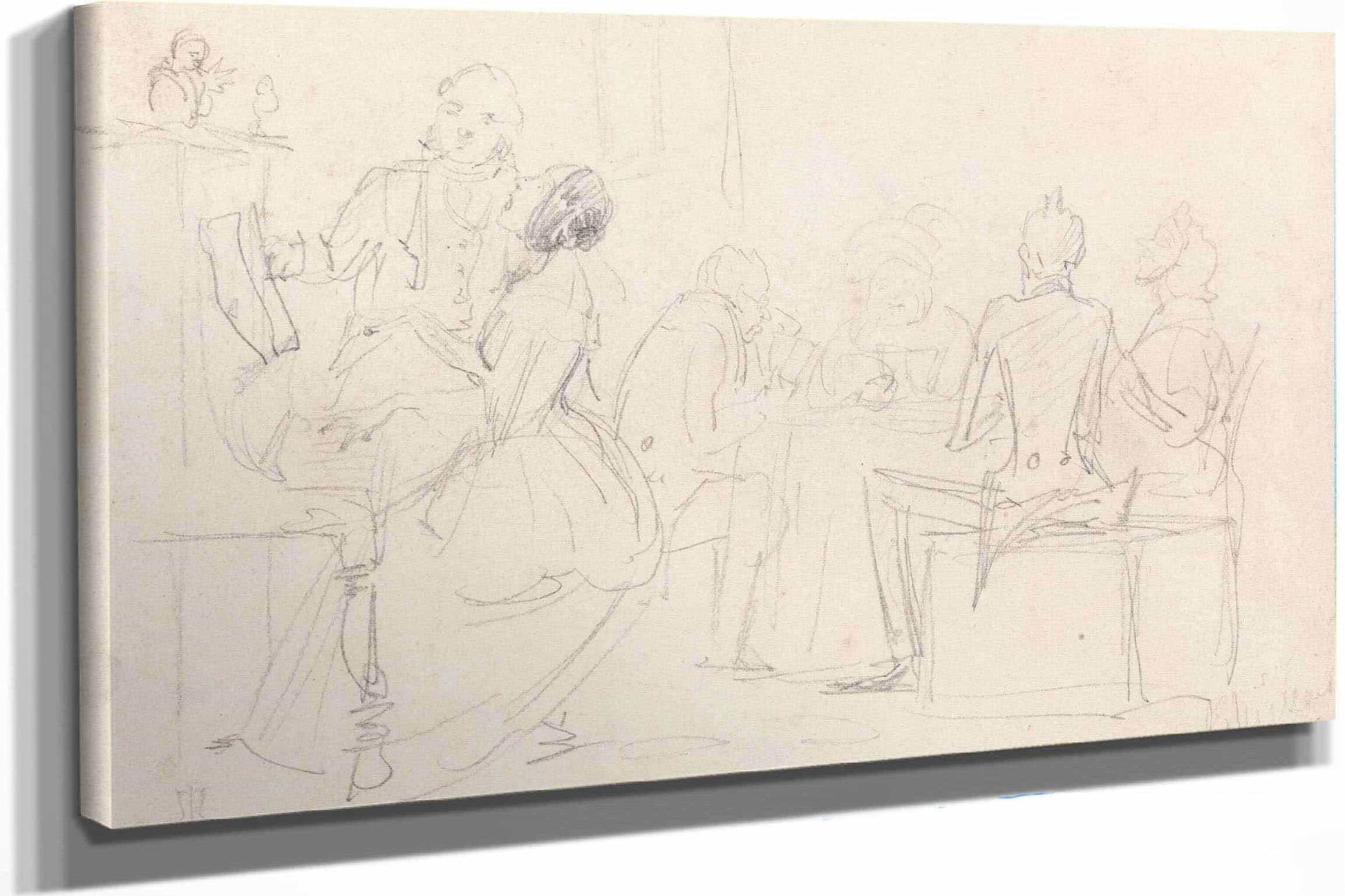 An Evening Party by Sir John Everett Millais