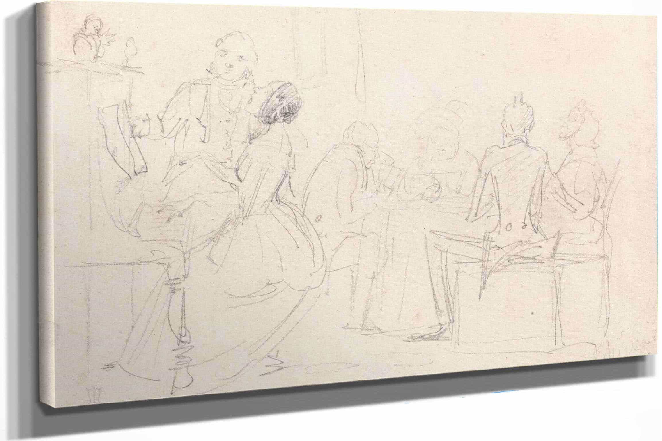 An Evening Party by Sir John Everett Millais