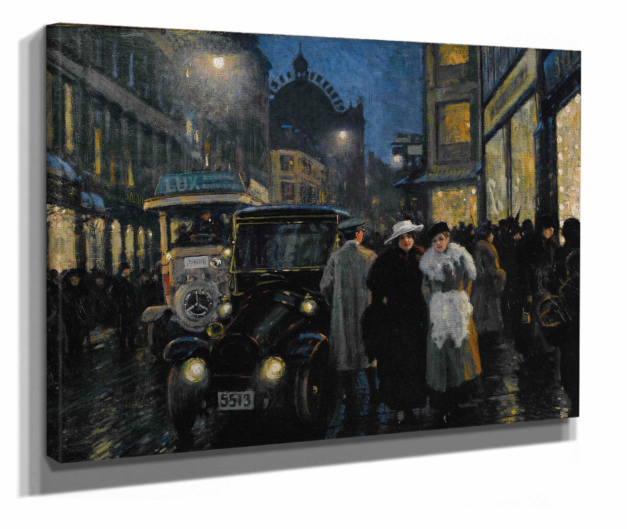 An Evening Stroll On The Boulevard by Paul Fischer