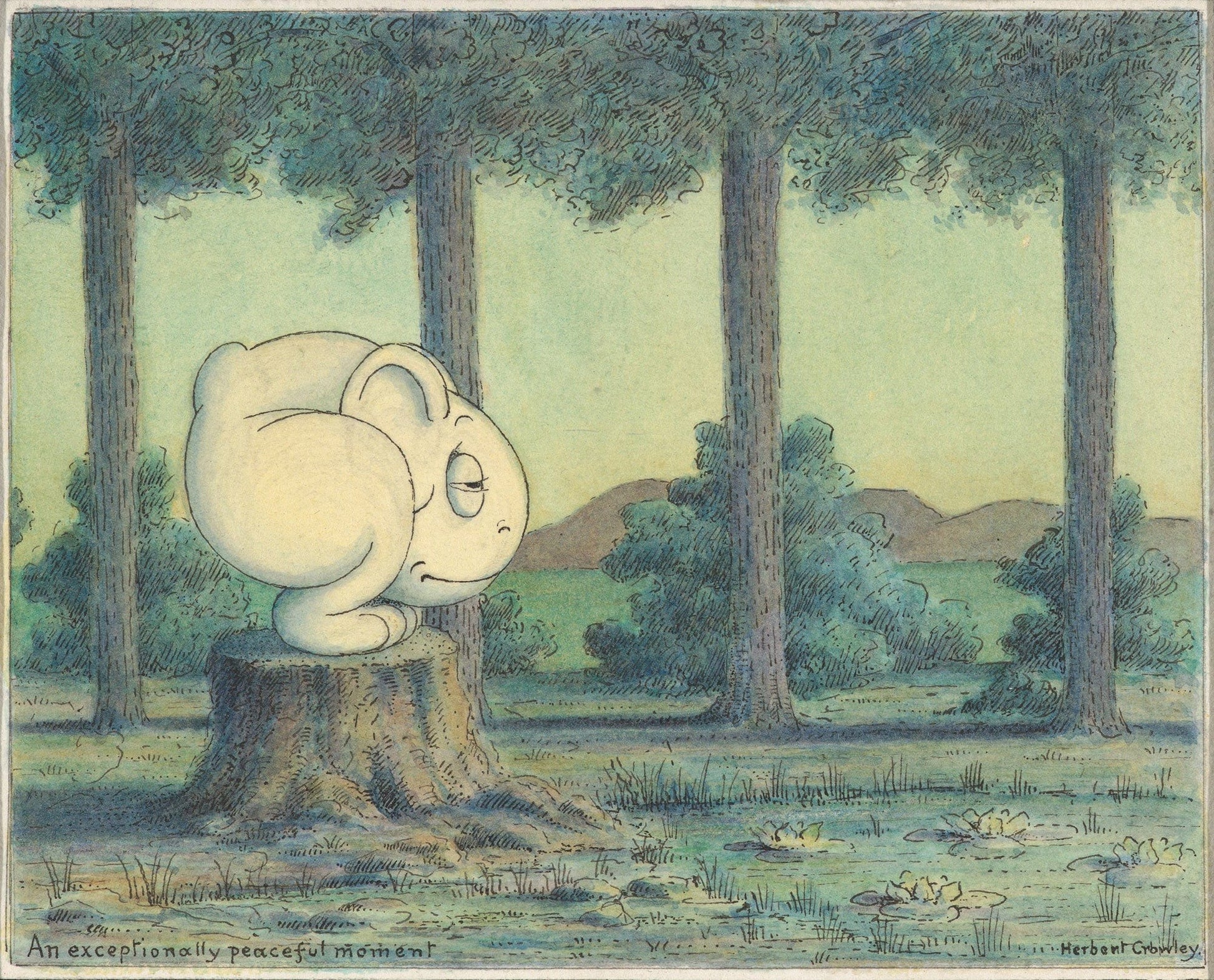 An Exceptionally Peaceful Moment by Herbert Crowley