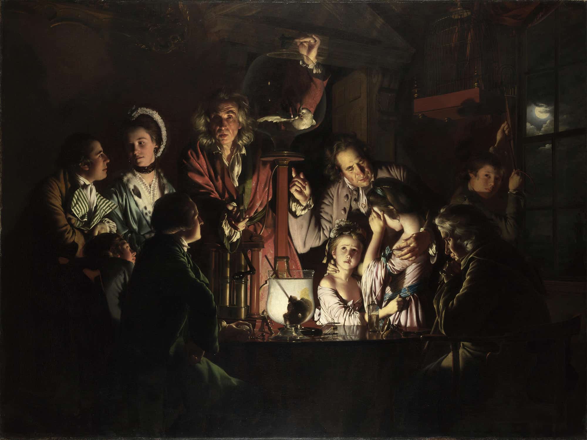 An Experiment On A Bird In An Air Pump by Joseph Wright Of Derby