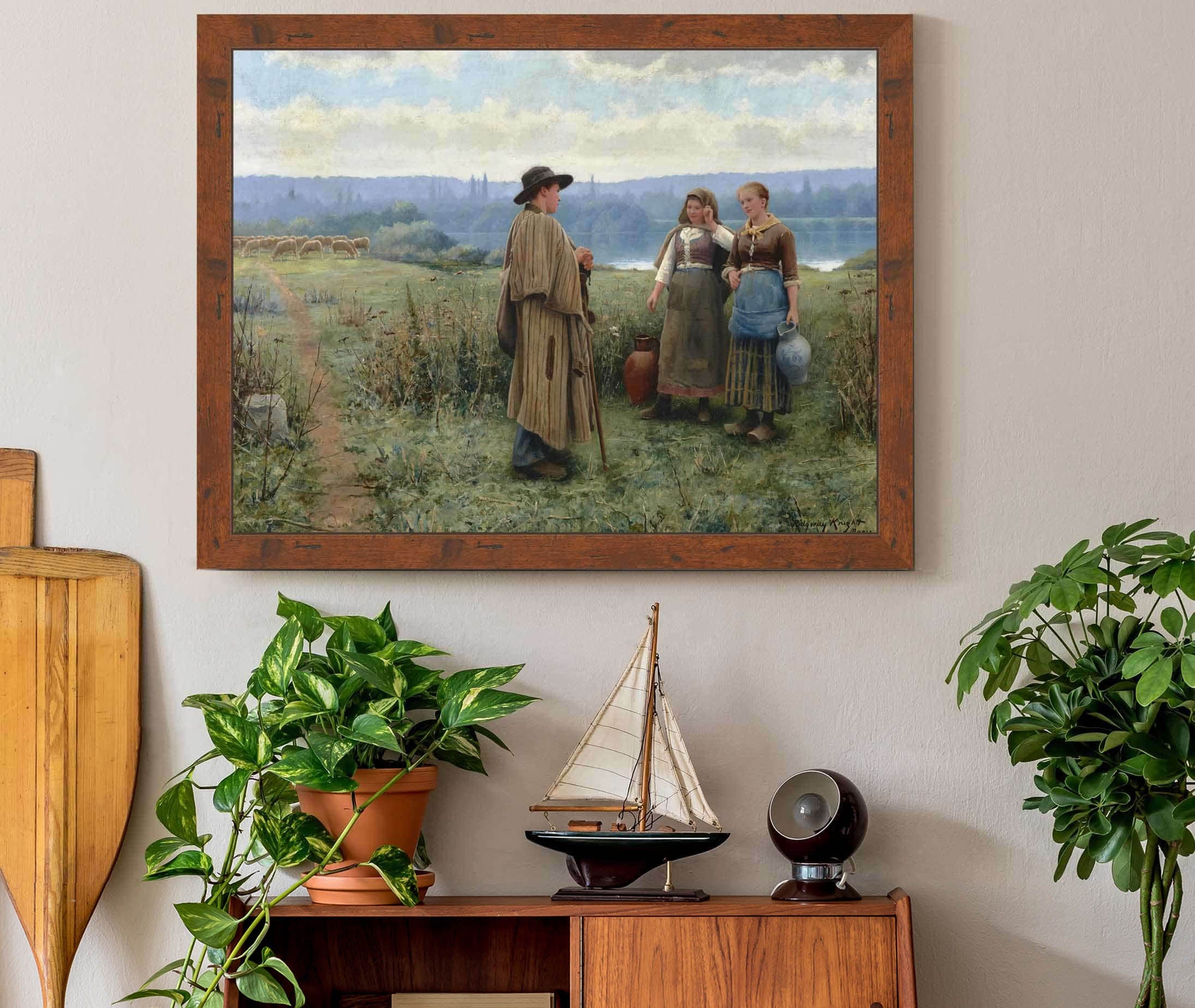 An Idle Moment by Daniel Ridgway Knight
