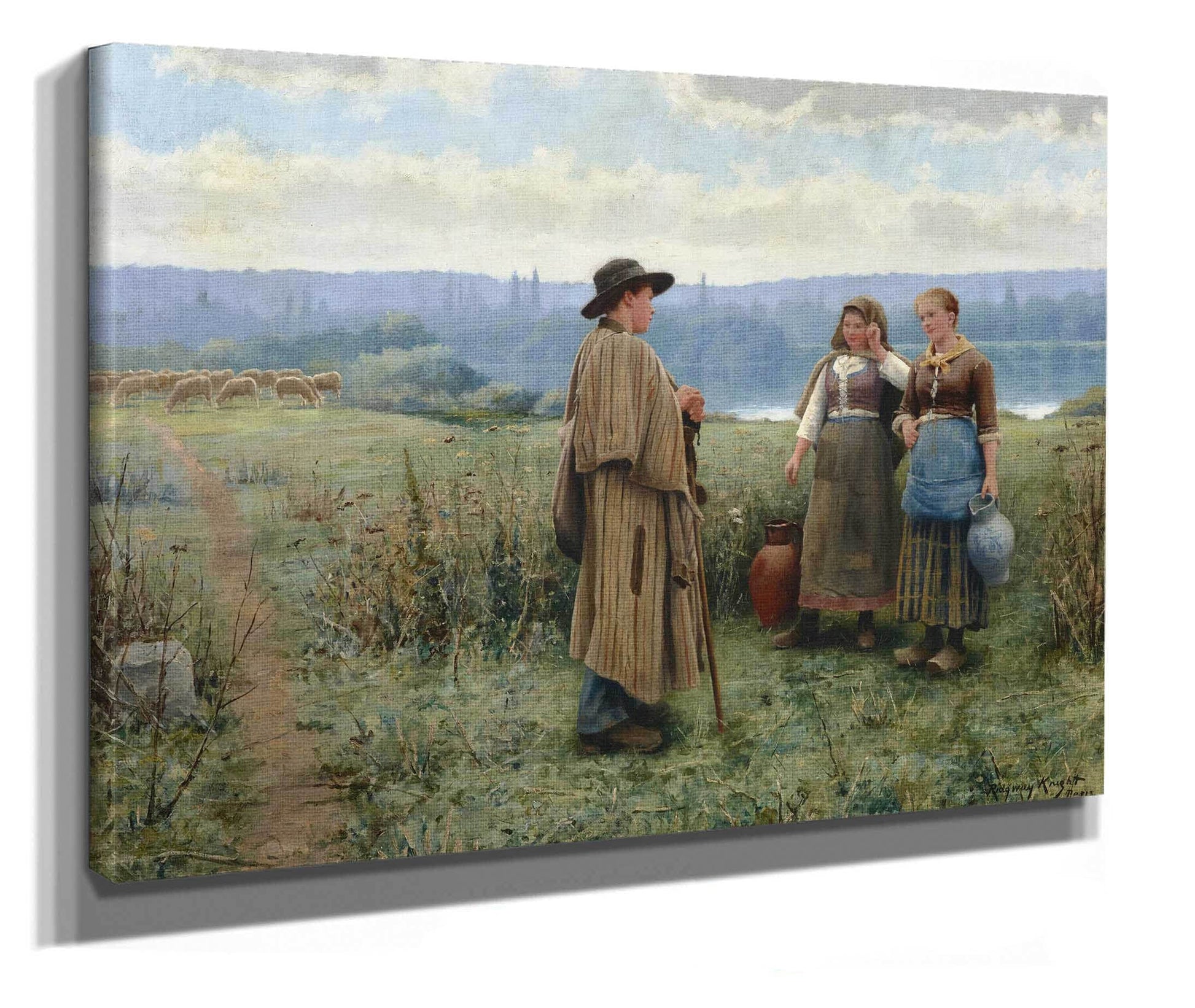 An Idle Moment by Daniel Ridgway Knight