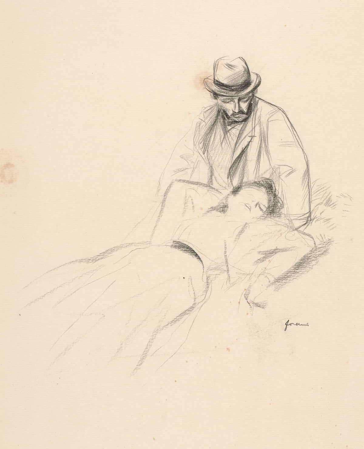 An Idyll Fourth Quarter S Or First Third S by Jean Louis Forain