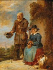 An Old Couple Begging On The Street by David Teniers The Younger