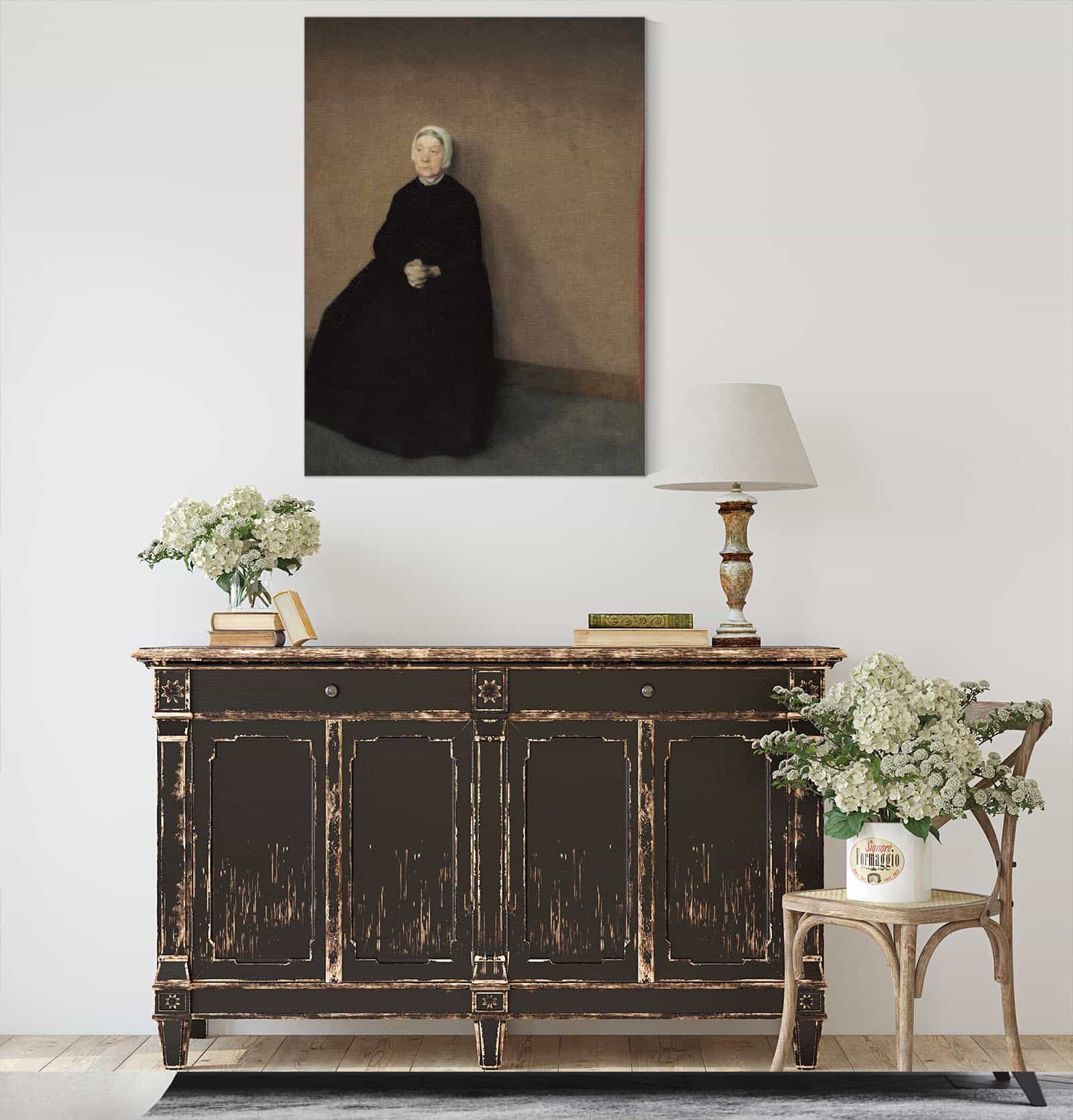 An Old Woman by Vilhelm Hammershoi