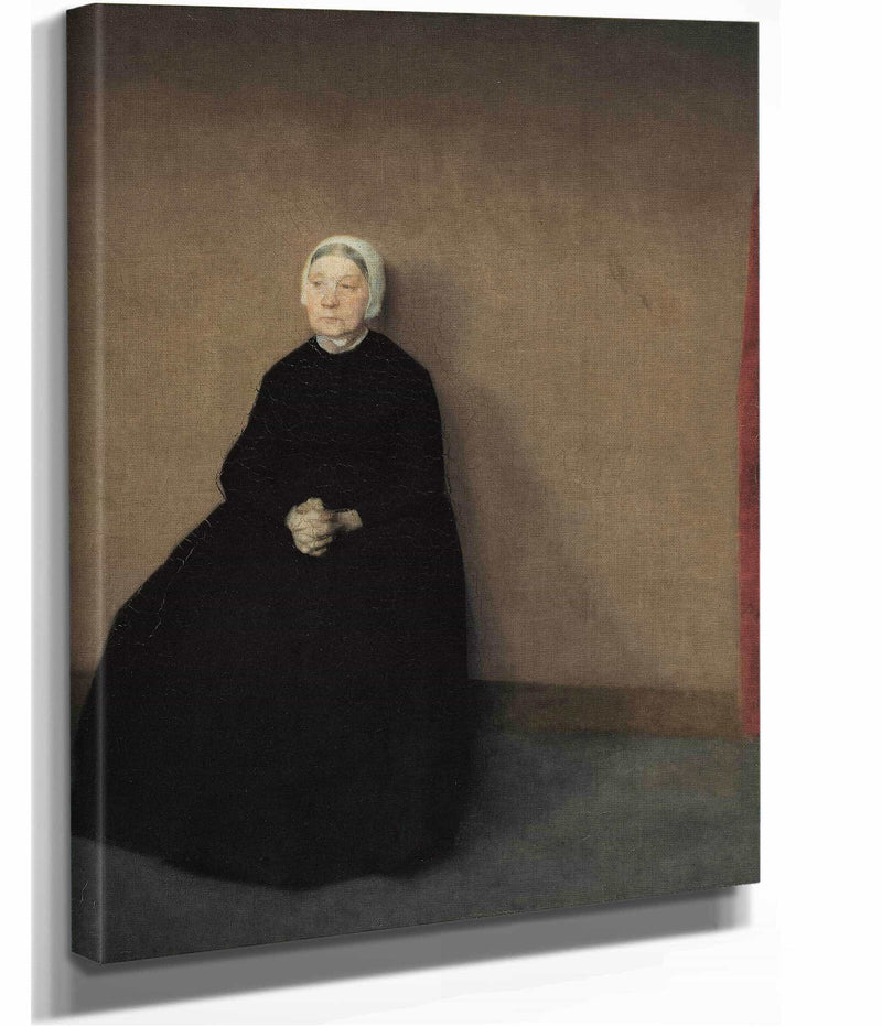 An Old Woman by Vilhelm Hammershoi