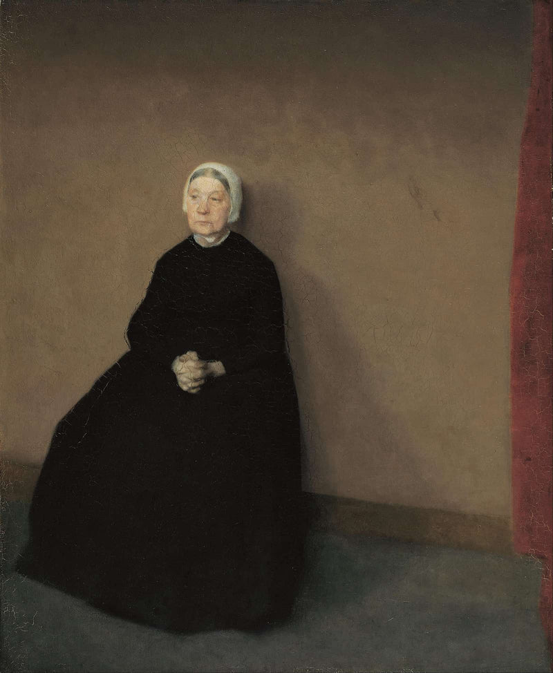 An Old Woman by Vilhelm Hammershoi