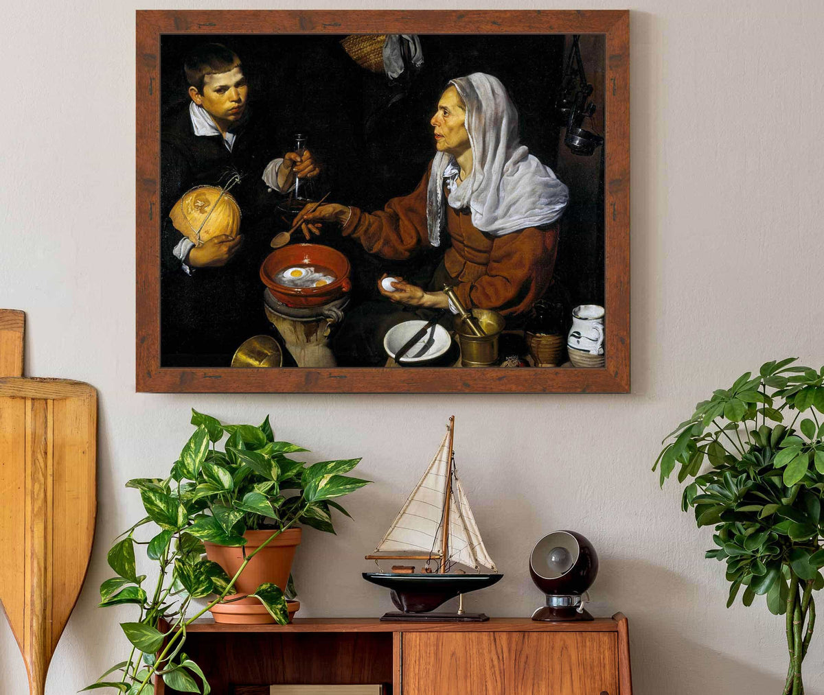 An Old Woman Cooking Eggs by Diego Velazquez