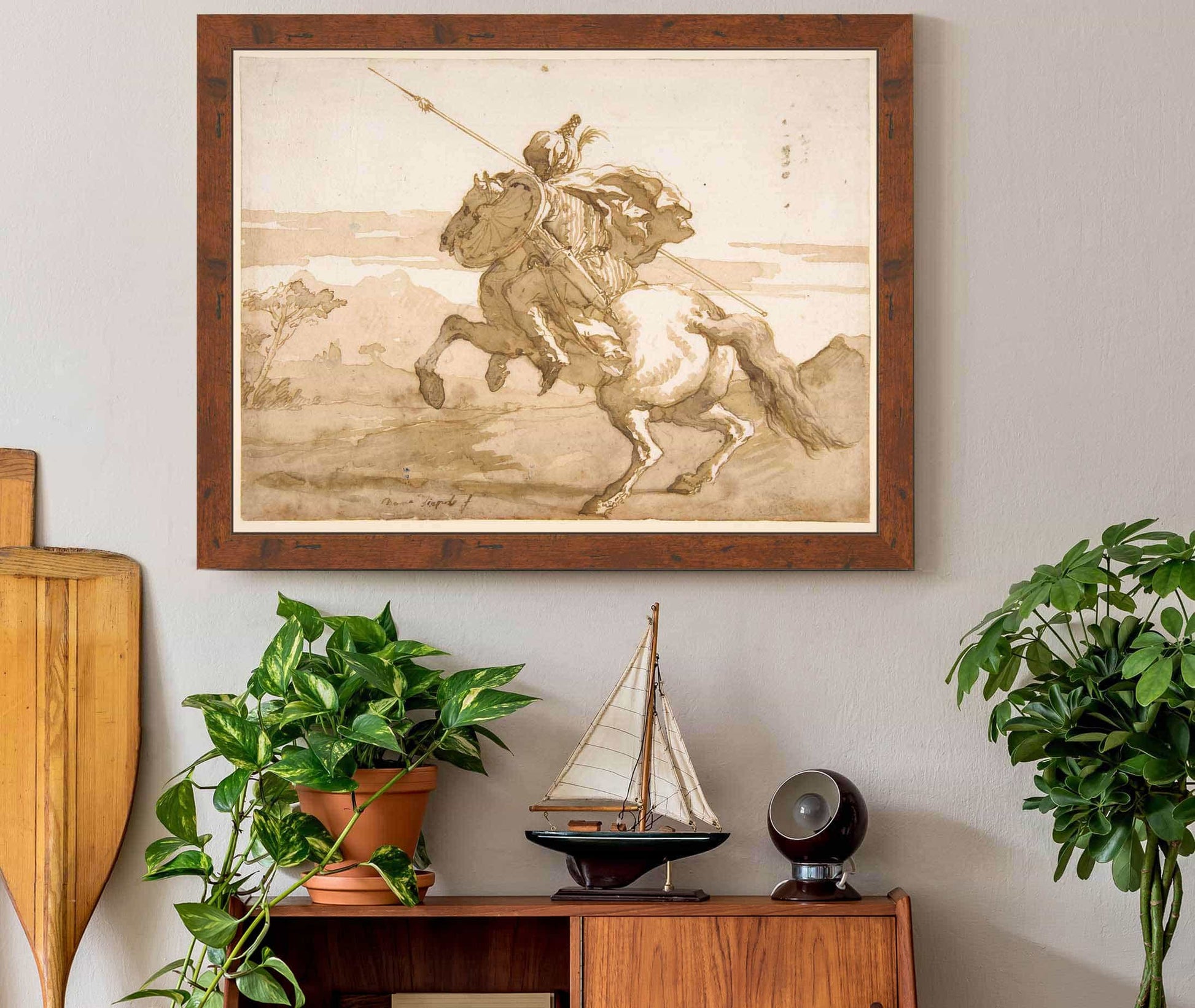 An Oriental Horseman  by Giovanni Domenico Tiepolo