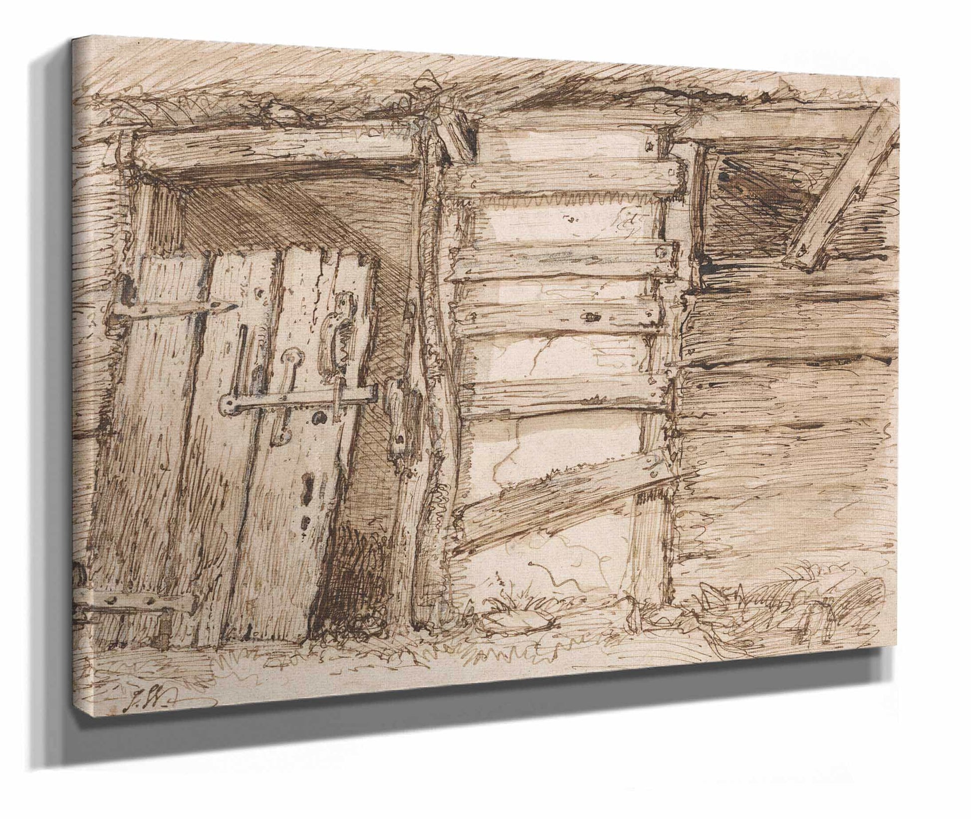 An Outhouse Wall by James Ward