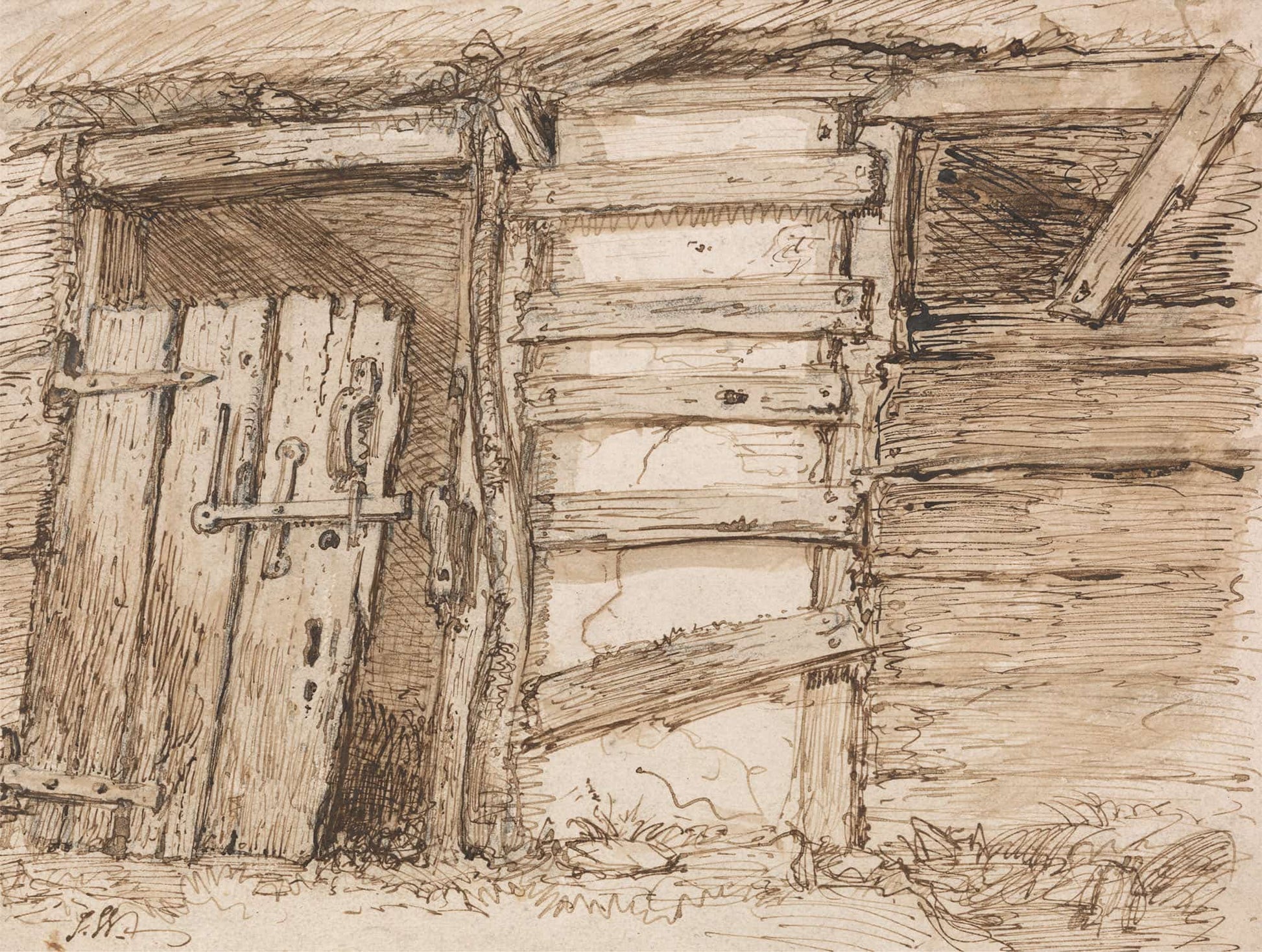 An Outhouse Wall by James Ward