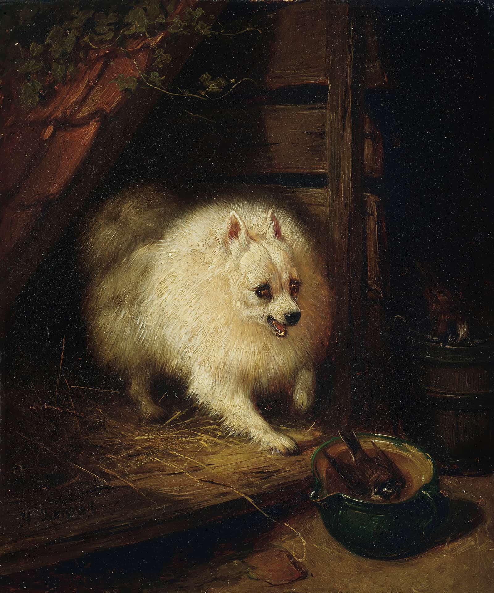 An Unwelcome Intruder by Henriette Ronner Knip