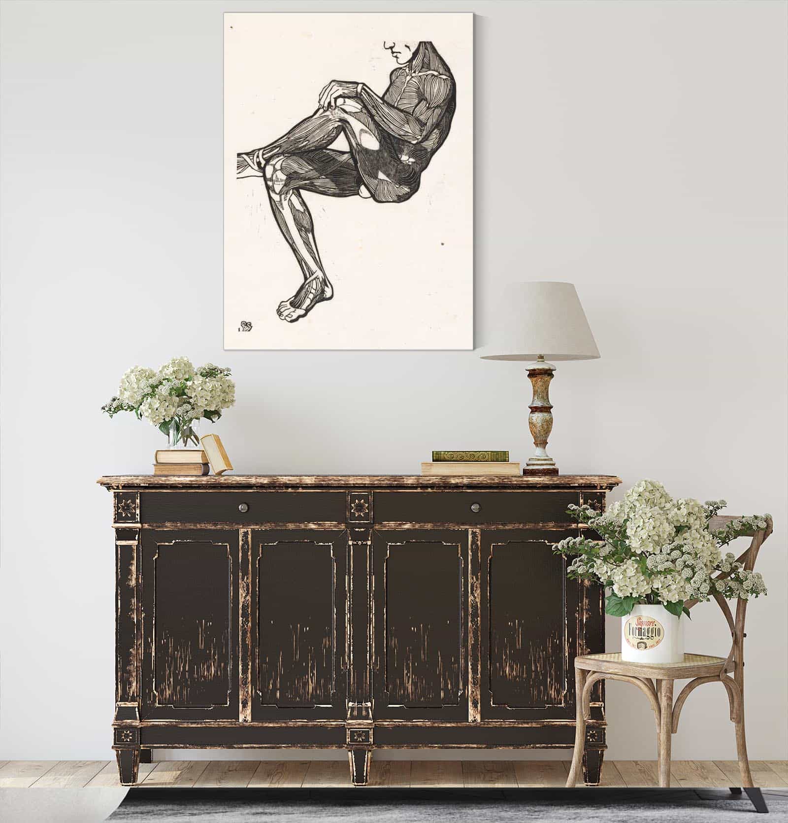 Anatomische Studie Van De Been En Armspieren Van Een Man by Reijer Stolk
