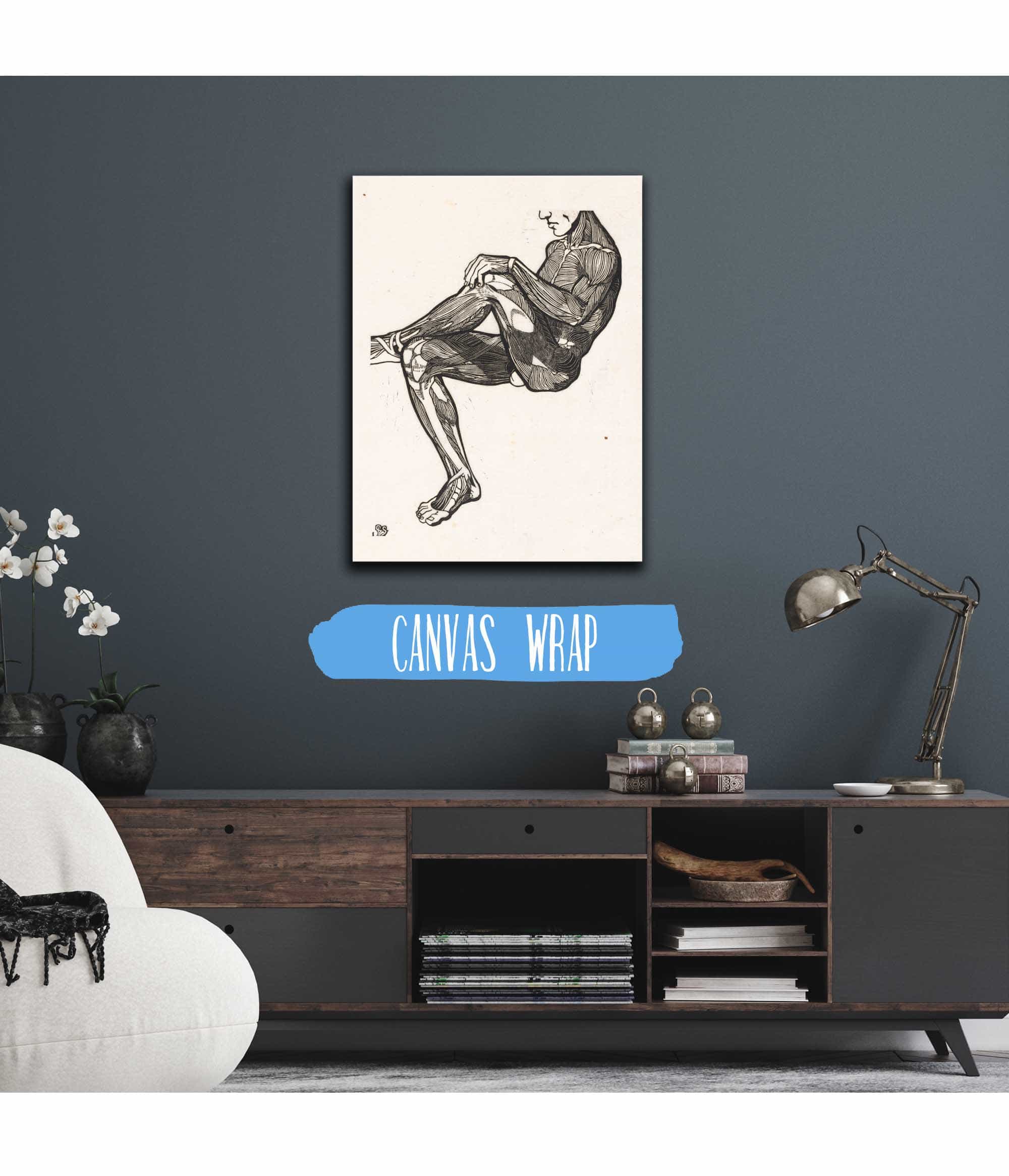 Anatomische Studie Van De Been En Armspieren Van Een Man by Reijer Stolk