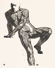 Anatomische Studie Van De Borst Buik En Beenspieren Van Een Man by Reijer Stolk