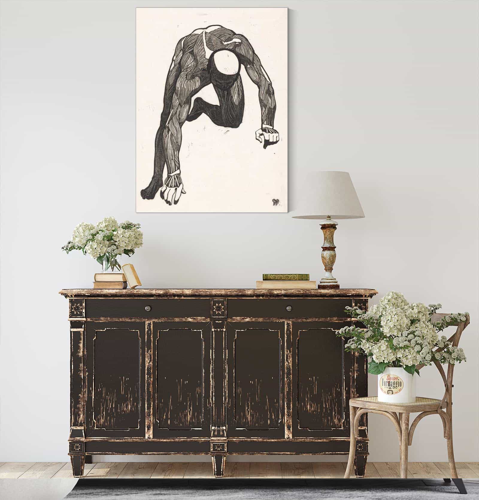 Anatomische Studie Van De Hals Arm En Beenspieren Van Een Man by Reijer Stolk