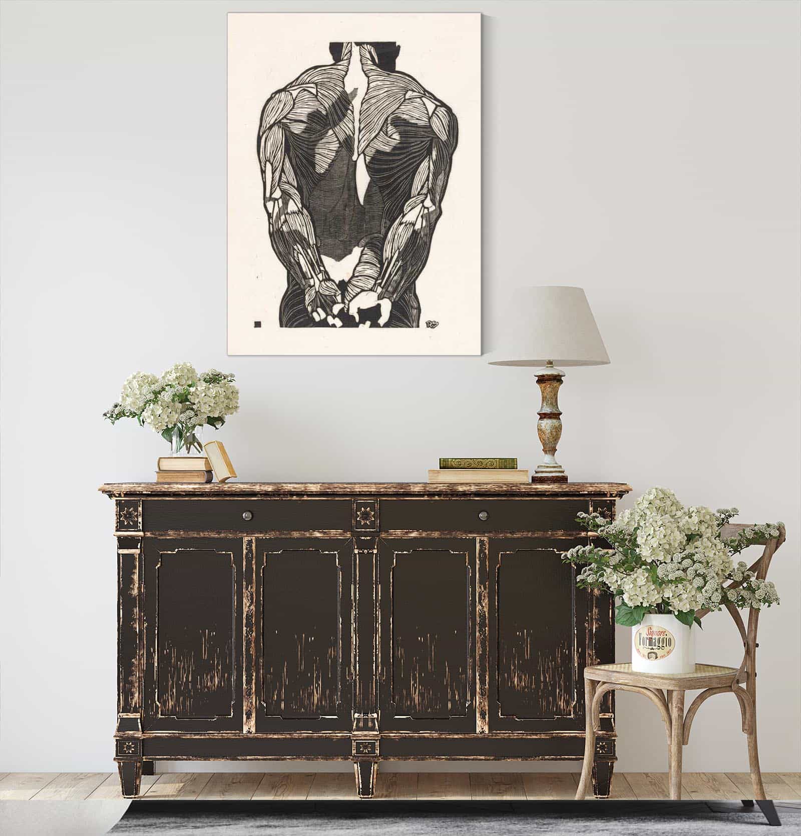 Anatomische Studie Van De Rugspieren Van Een Man by Reijer Stolk