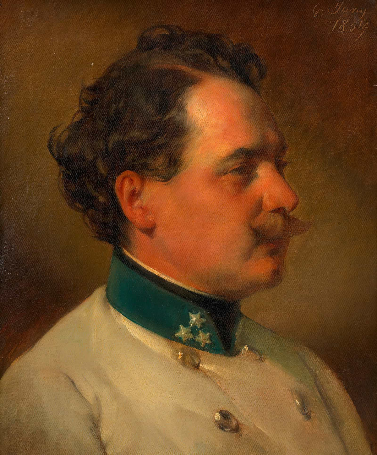 Andreas Amerling Als Hauptmann Des Infanterie Reg Nr Bruder Des Kunstlers by Friedrich Von Amerling