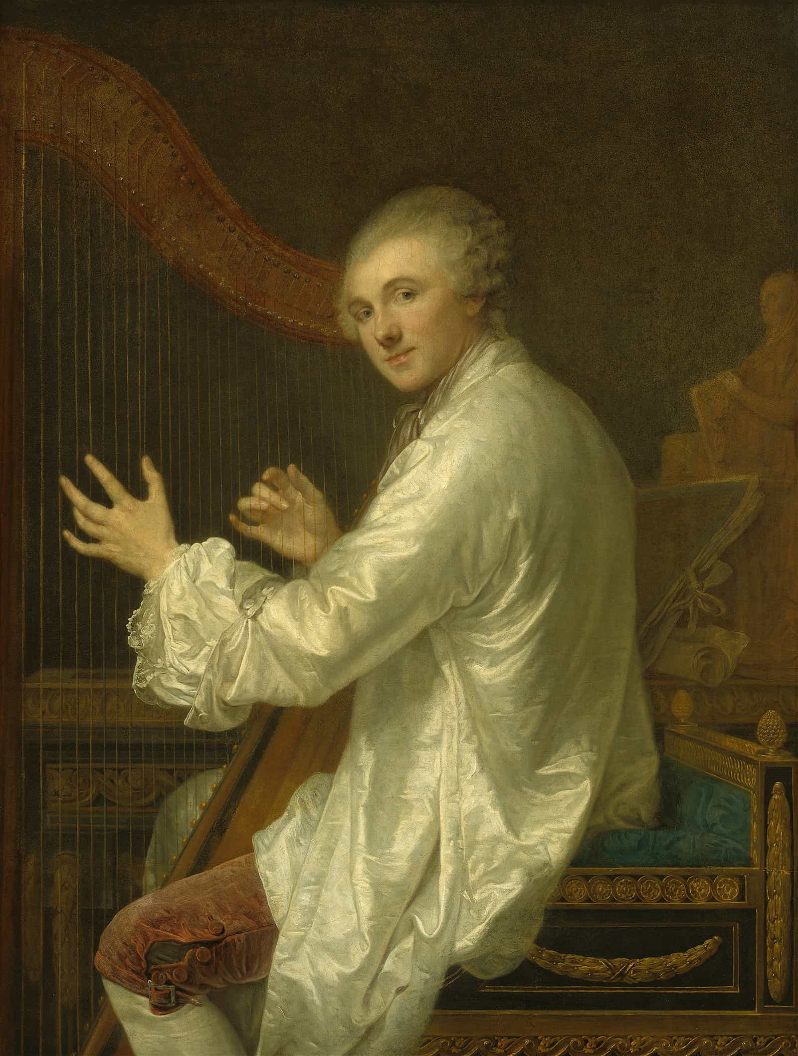 Ange Laurent De La Live De Jully Probably by Jean Baptiste Greuze