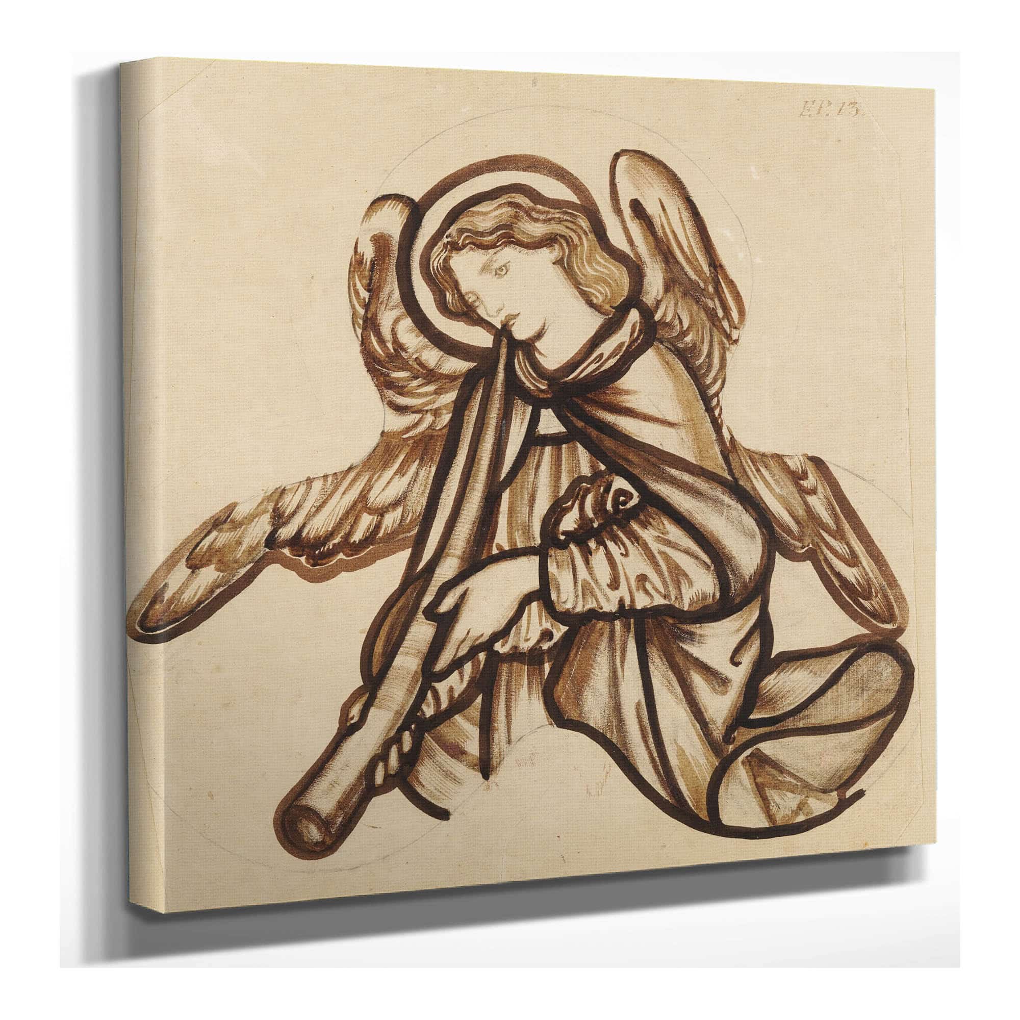 Angel Playing A Horn by Sir Edward Coley Burne Jones
