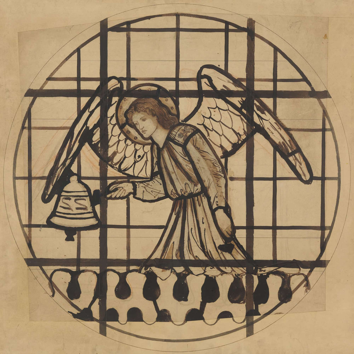 Angel Playing On Bells  by Sir Edward Coley Burne Jones