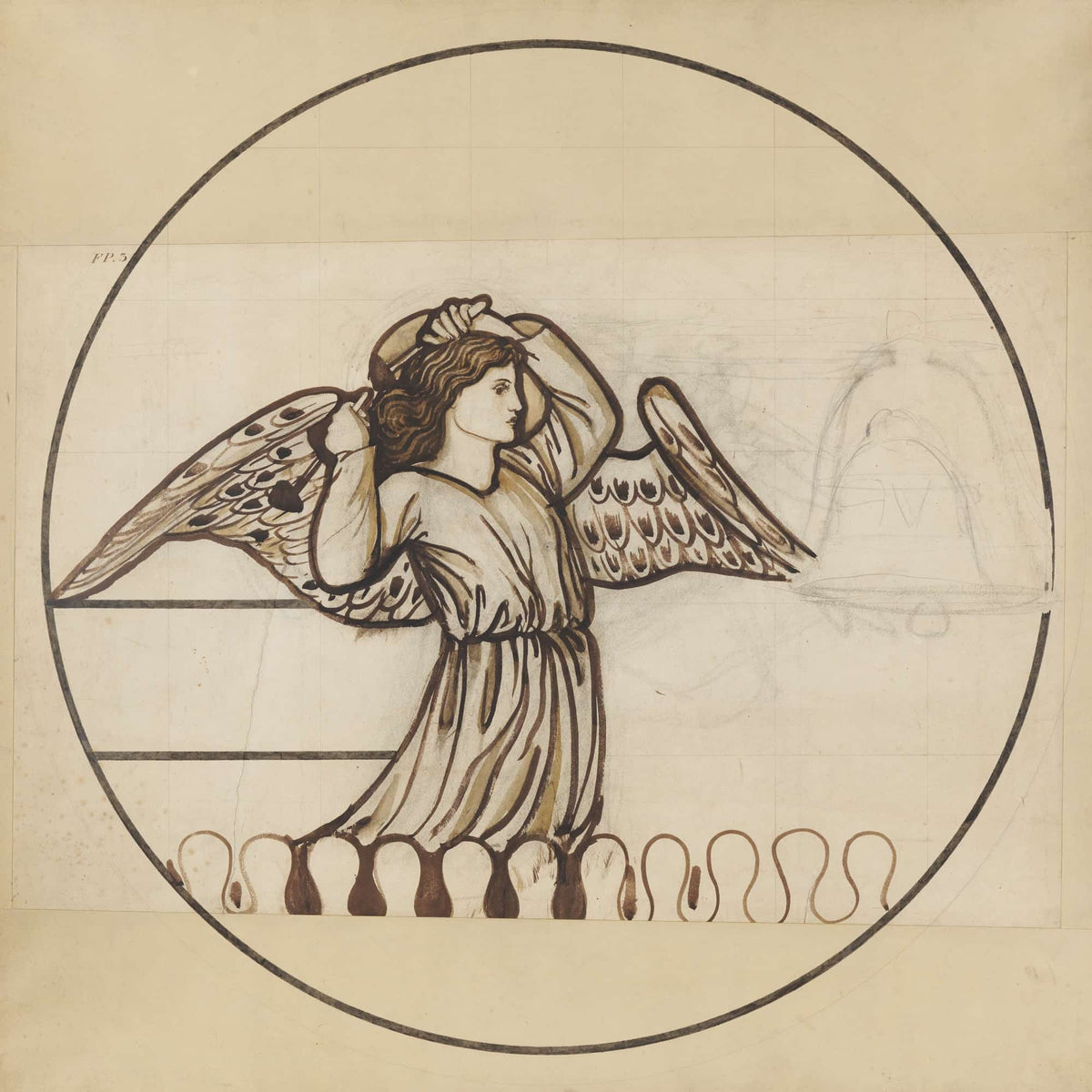 Angel Playing On Bells  by Sir Edward Coley Burne Jones