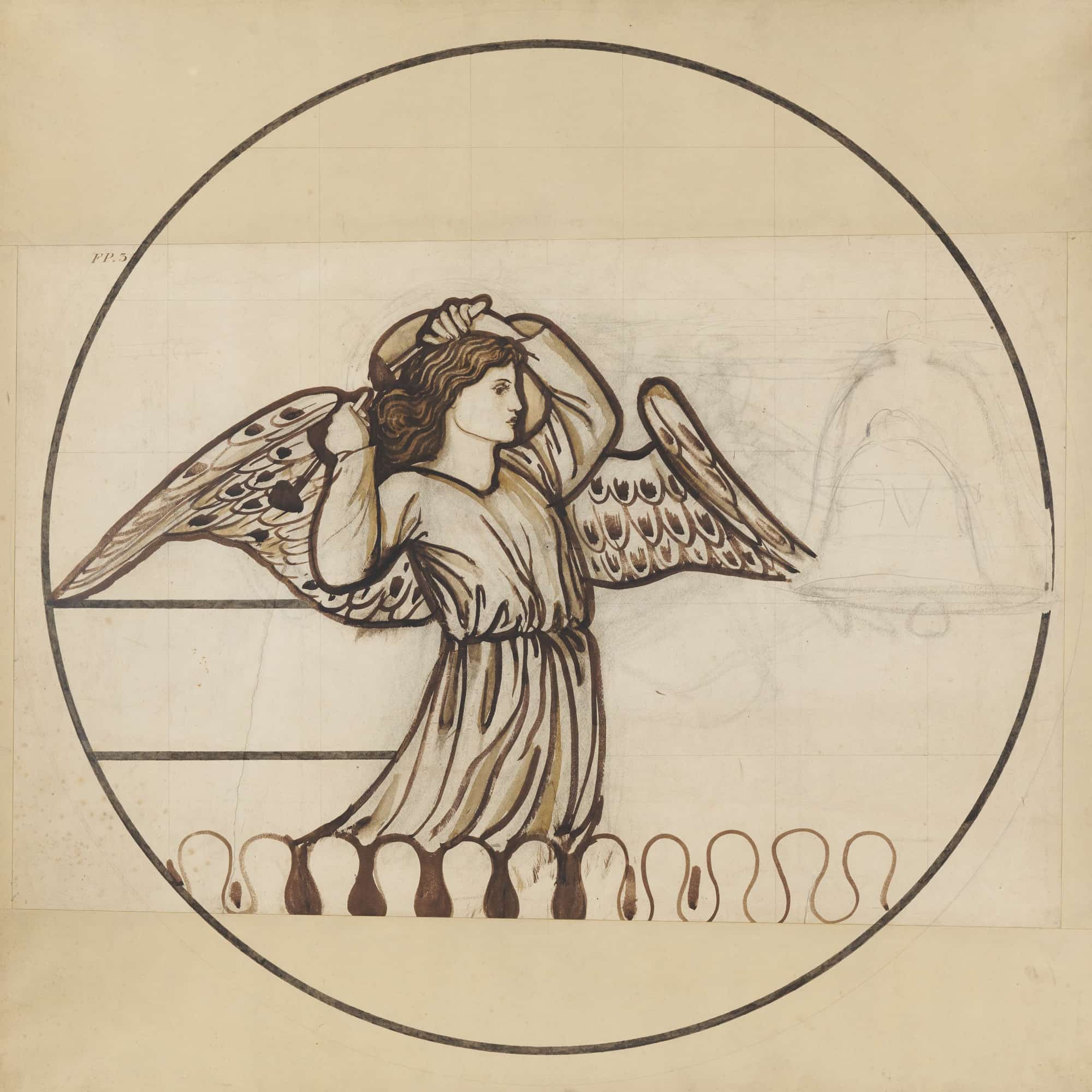 Angel Playing On Bells  by Sir Edward Coley Burne Jones