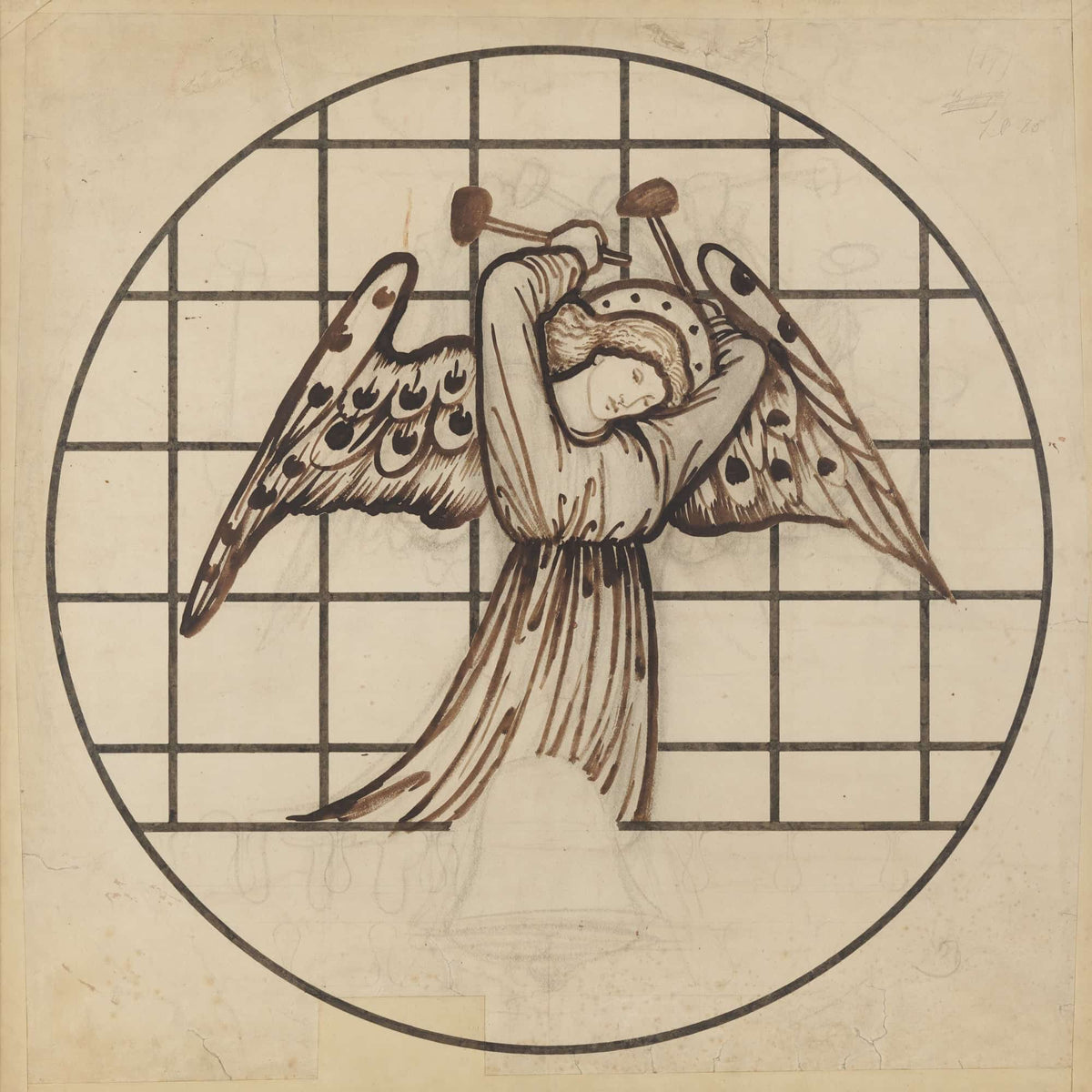 Angel Playing On Bells Ii by Sir Edward Coley Burne Jones