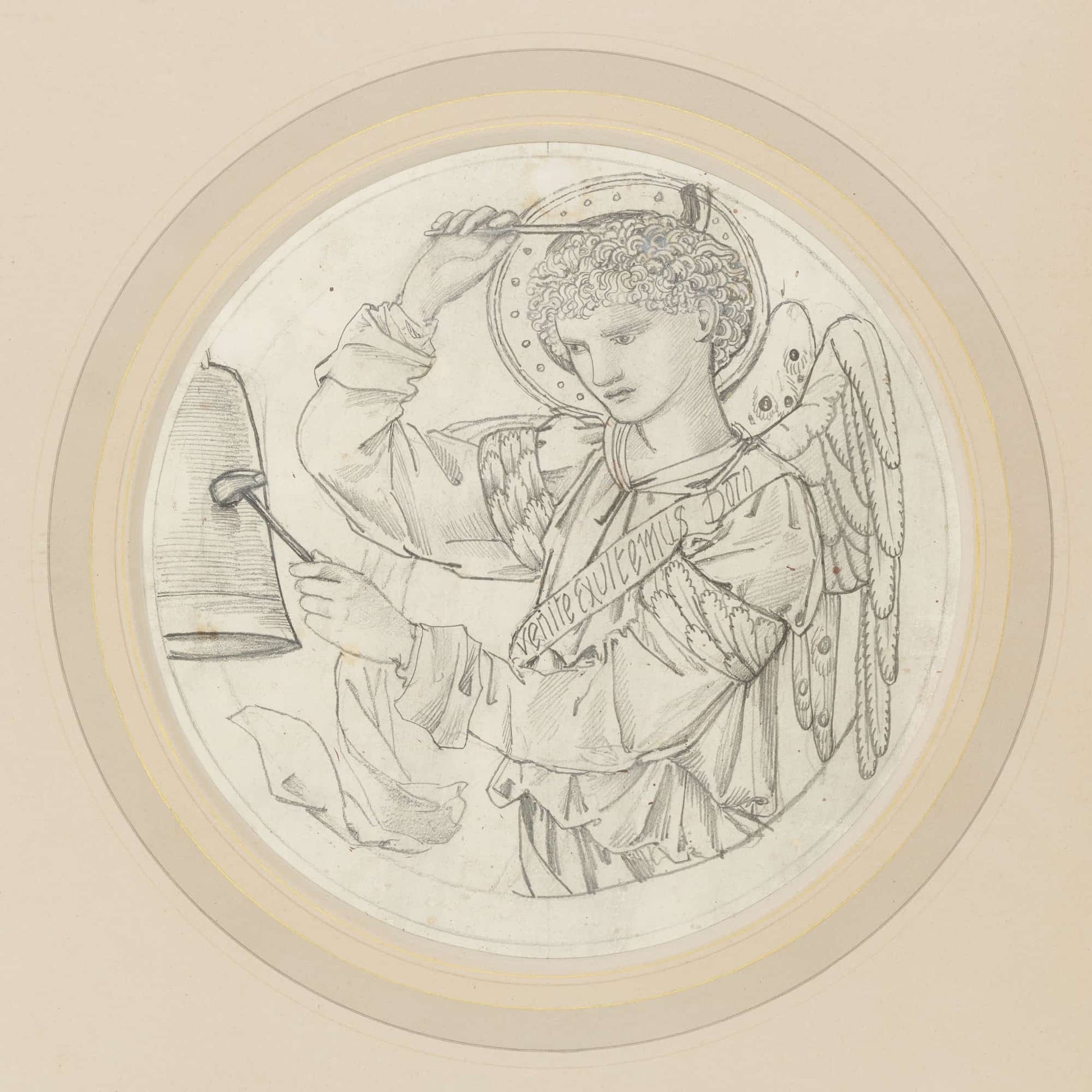 Angel Playing On Bells Iii by Sir Edward Coley Burne Jones