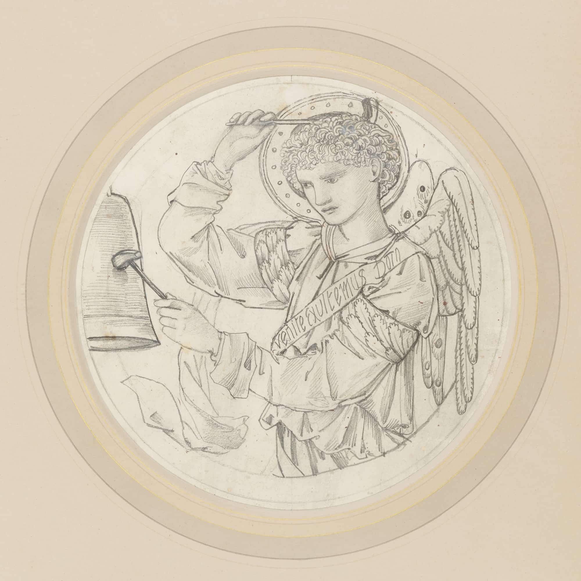 Angel Playing On Bells Iii by Sir Edward Coley Burne Jones