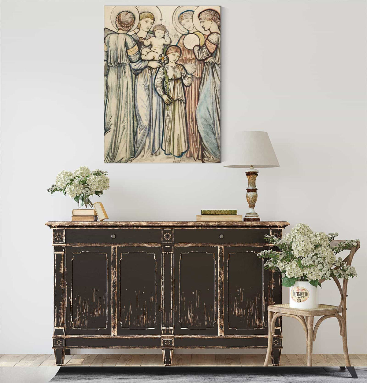 Angels And Children by Sir Edward Coley Burne Jones