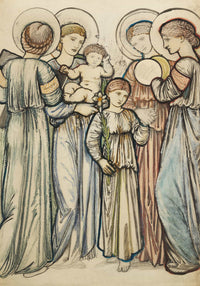 Angels And Children by Sir Edward Coley Burne Jones
