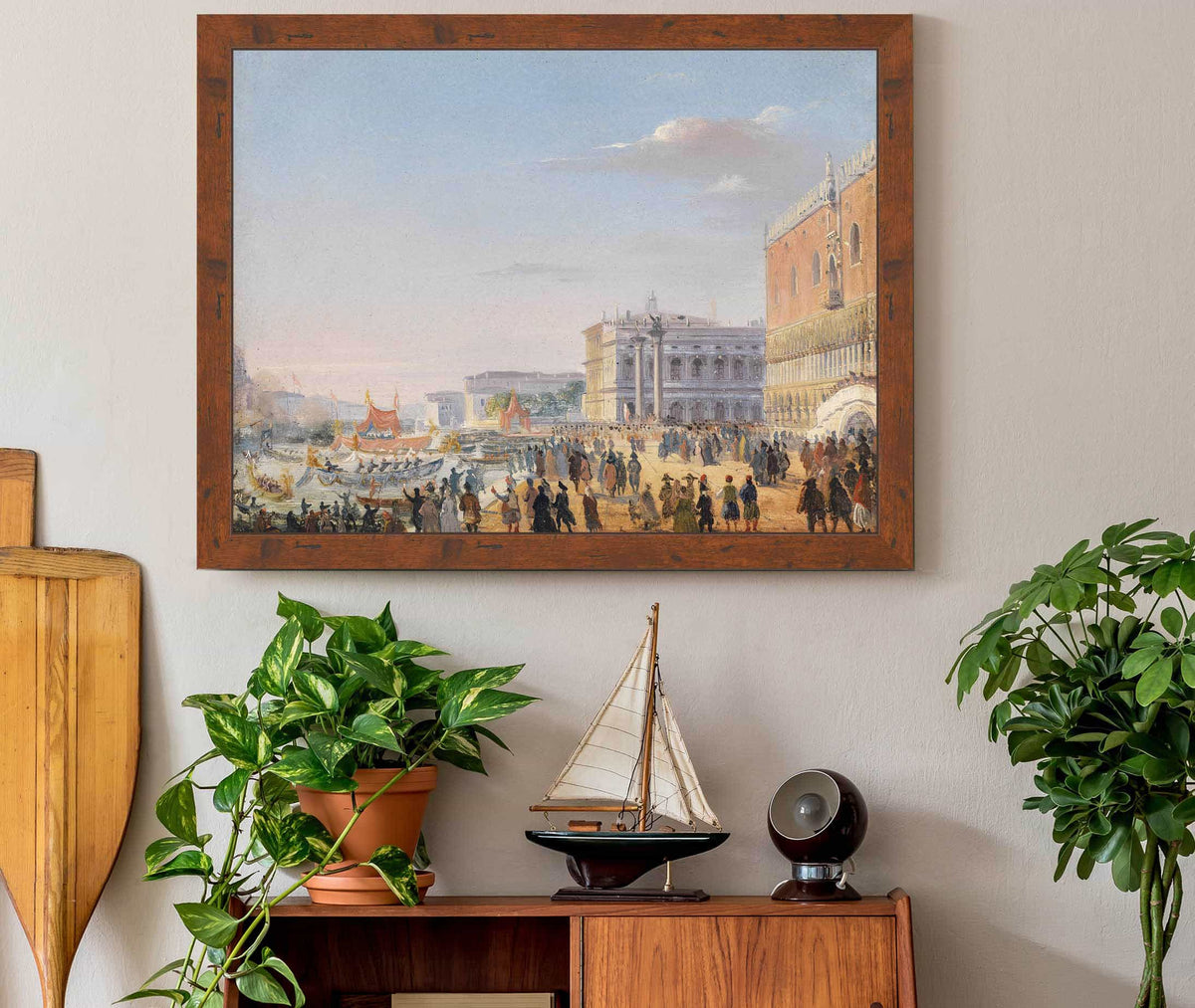 Ankunft Franz Joseph Und Elisabeth In Venedig by Ippolito Caffi