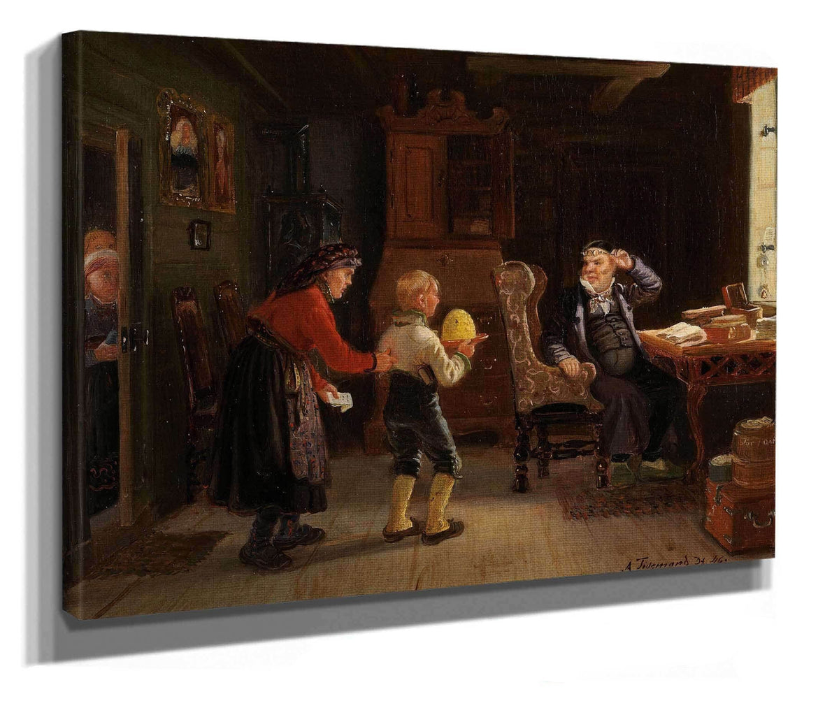 Anmeldelse Til Konfirmasjon by Adolph Tidemand