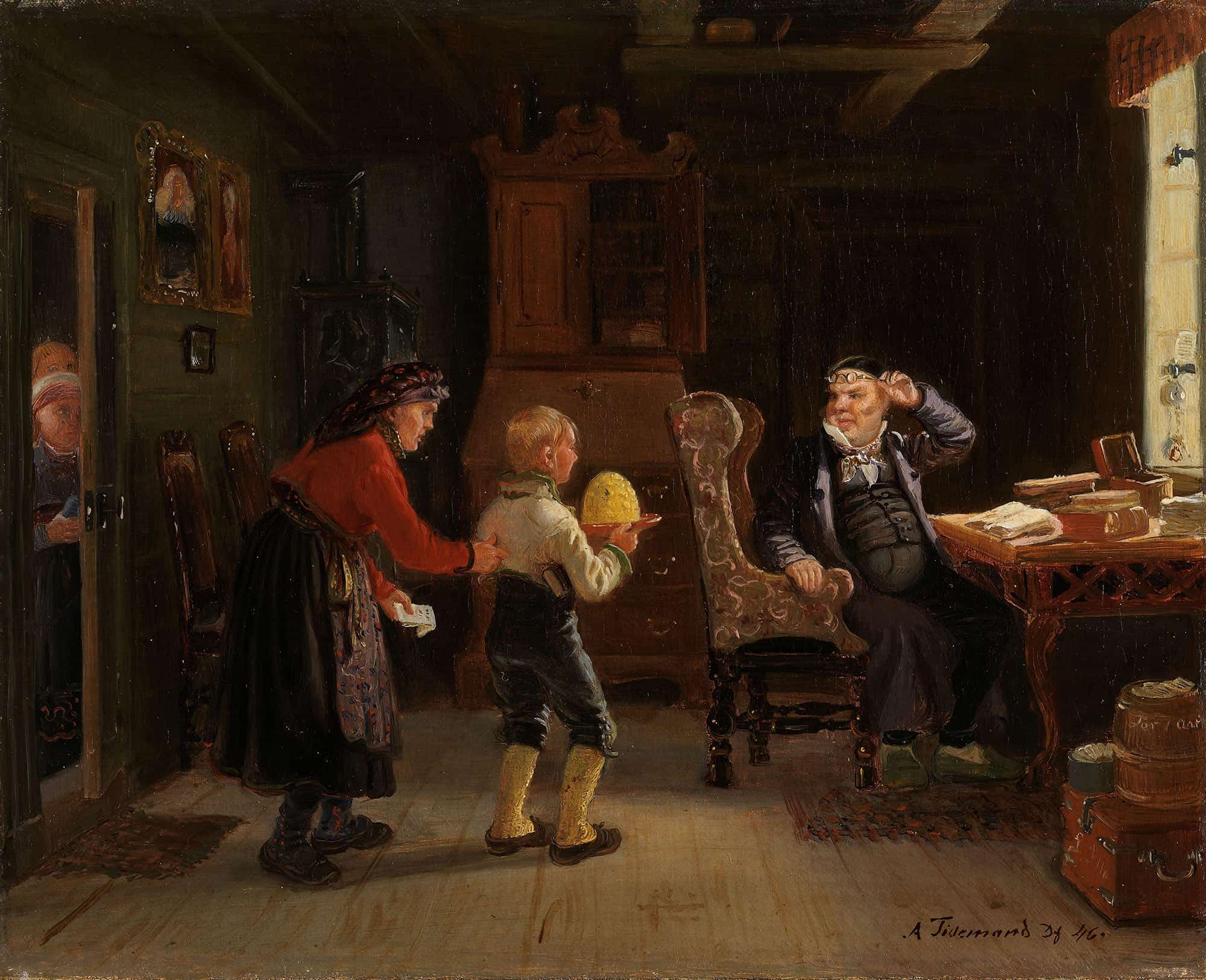 Anmeldelse Til Konfirmasjon by Adolph Tidemand