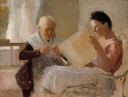 Annie Edelfelt With Fredrika Snygg by Albert Edelfelt