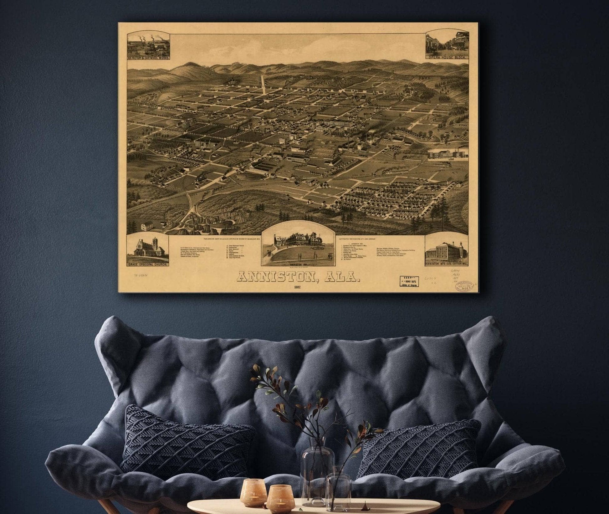 Anniston Ala 1887 State of Alabama