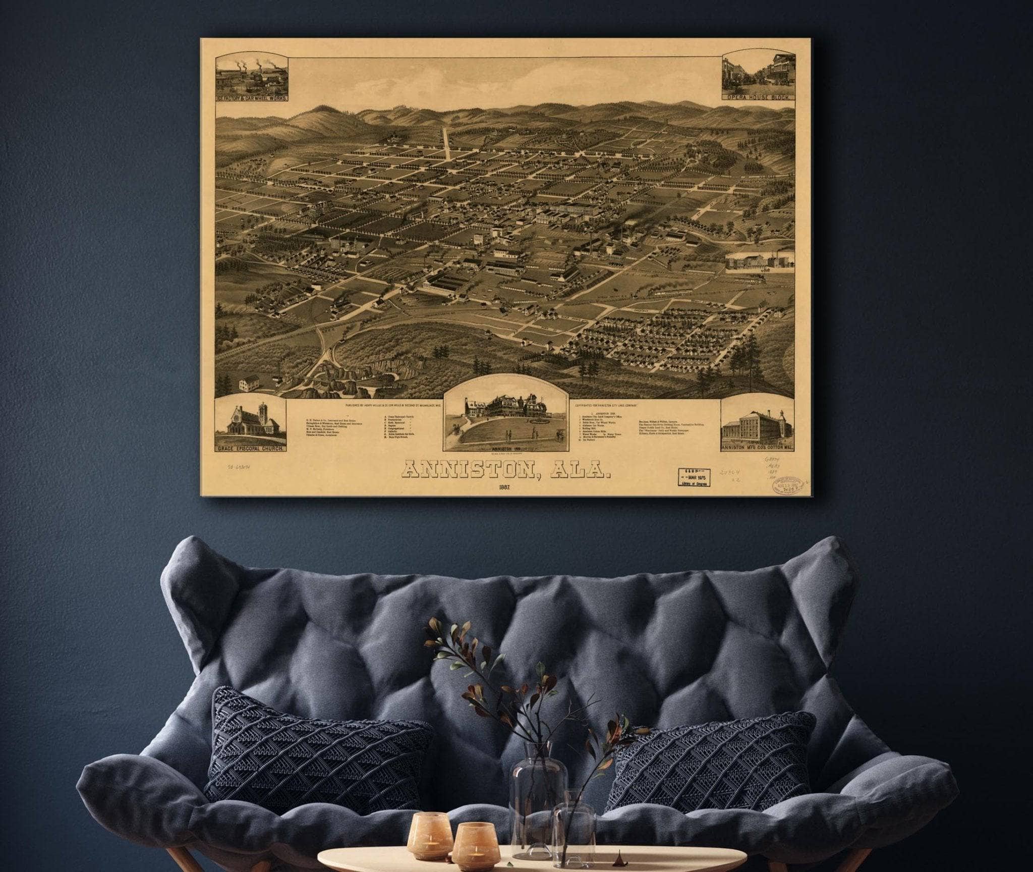 Anniston Ala 1887 State of Alabama