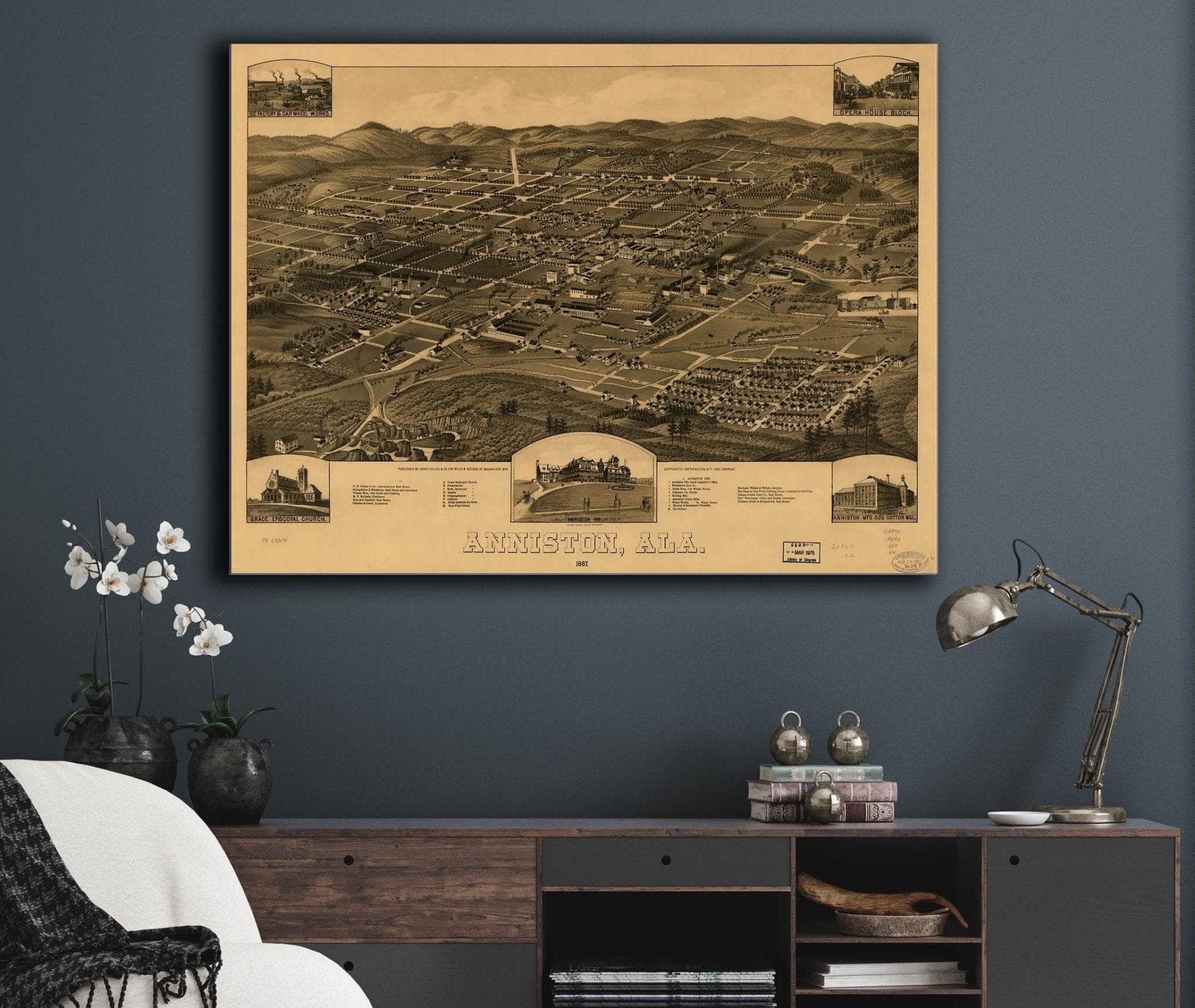Anniston Ala 1887 State of Alabama